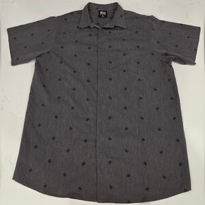 In-n-Out Burger Men's Double-Double Grey Button-up